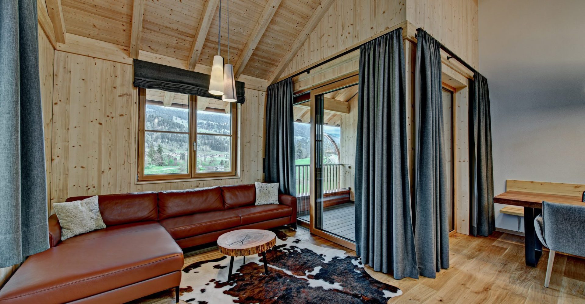Chalet Hochgrat Wohnzimmer