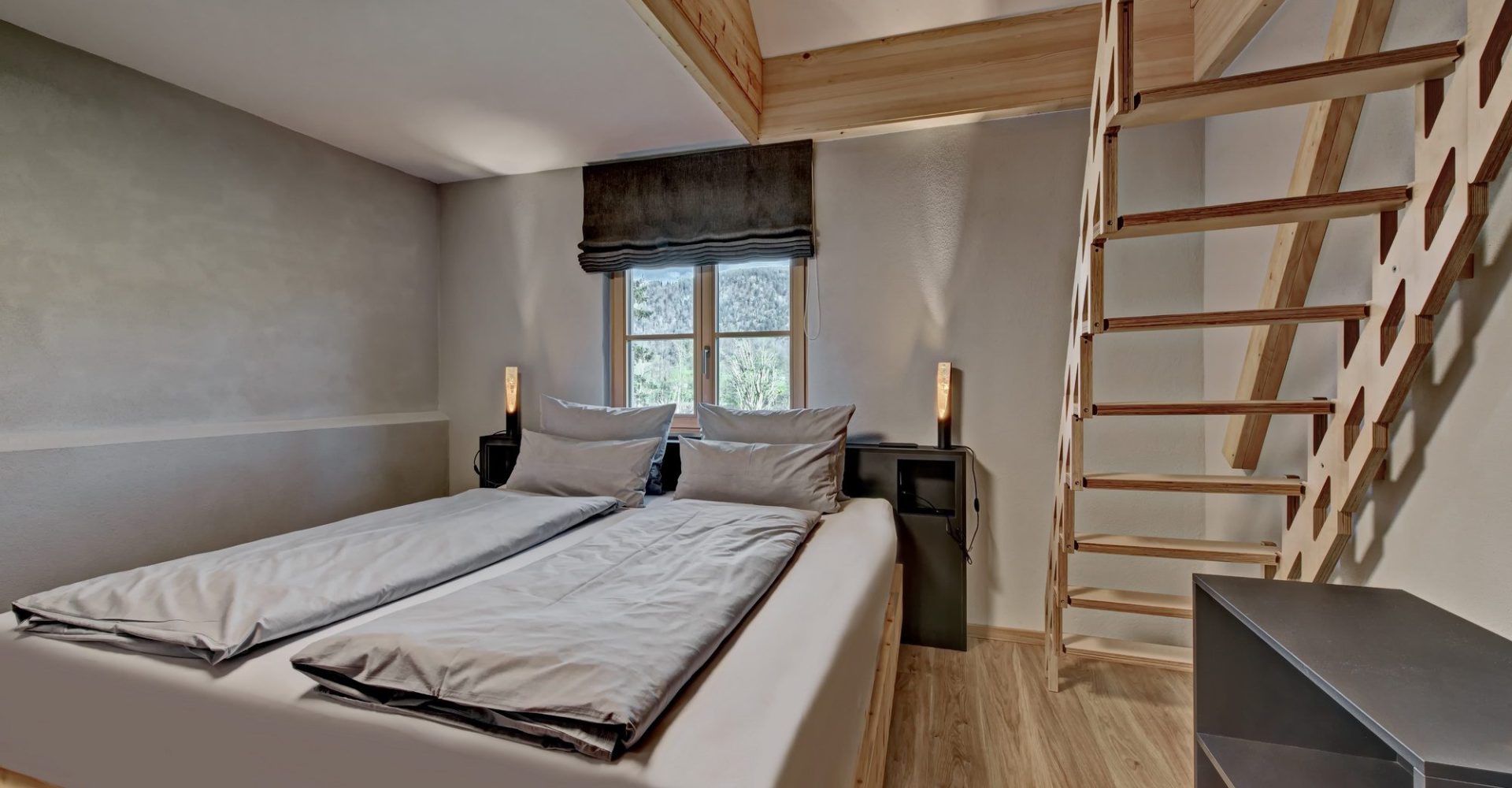 Chalet Seeblick Schlafzimmer 1